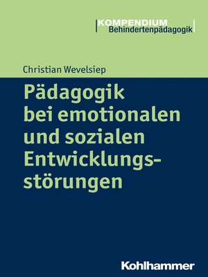 cover image of Pädagogik bei emotionalen und sozialen Entwicklungsstörungen
